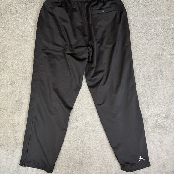 S Jordan Pants‎ Mens L Black Tapered Leg Athletic Elastic Waist Gym Basketball - Picture 9 of 11
